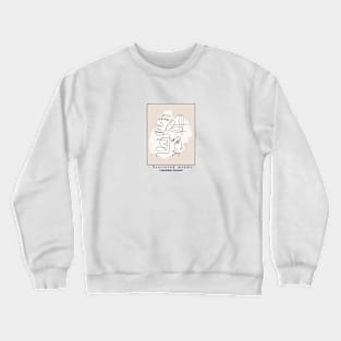 Scattered minds, Copenhagen Denmark Trendy line art face design Crewneck Sweatshirt